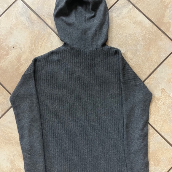 Dever Hayes Knitwear Hooded Sweater – Grey, Size Medium - Picture 4 of 8